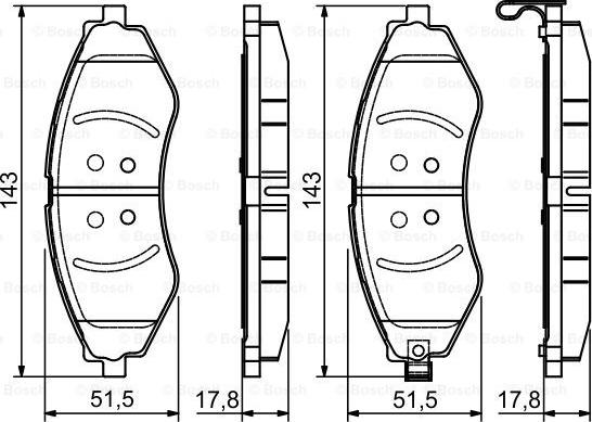 BOSCH 0 986 495 116 - Kit de plaquettes de frein, frein à disque cwaw.fr