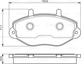 BOSCH 0 986 495 112 - Kit de plaquettes de frein, frein à disque cwaw.fr