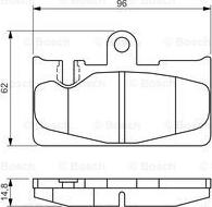 BOSCH 0 986 495 139 - Kit de plaquettes de frein, frein à disque cwaw.fr