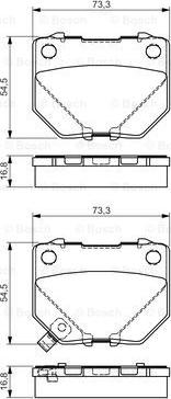 BOSCH 0 986 495 137 - Kit de plaquettes de frein, frein à disque cwaw.fr