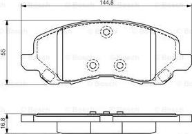 BOSCH 0 986 495 170 - Kit de plaquettes de frein, frein à disque cwaw.fr