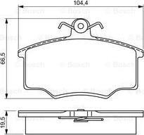 BOSCH 0 986 495 340 - Kit de plaquettes de frein, frein à disque cwaw.fr