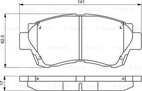 BOSCH 0 986 495 341 - Kit de plaquettes de frein, frein à disque cwaw.fr