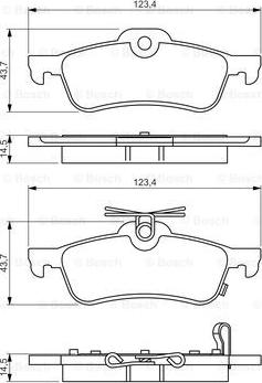 BOSCH 0 986 495 359 - Kit de plaquettes de frein, frein à disque cwaw.fr