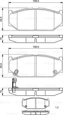 BOSCH 0 986 495 308 - Kit de plaquettes de frein, frein à disque cwaw.fr