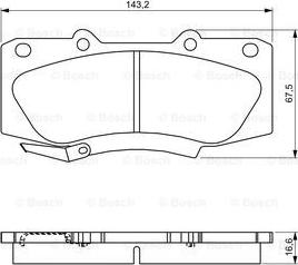 BOSCH 0 986 495 302 - Kit de plaquettes de frein, frein à disque cwaw.fr