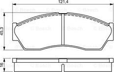 Akebono AN-4676K - Kit de plaquettes de frein, frein à disque cwaw.fr