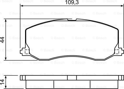 BOSCH 0 986 495 382 - Kit de plaquettes de frein, frein à disque cwaw.fr