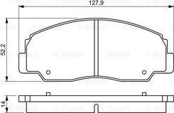 BOSCH 0 986 495 339 - Kit de plaquettes de frein, frein à disque cwaw.fr