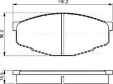 BOSCH 0 986 495 331 - Kit de plaquettes de frein, frein à disque cwaw.fr