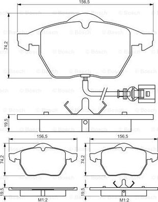 BOSCH 0 986 495 249 - Kit de plaquettes de frein, frein à disque cwaw.fr