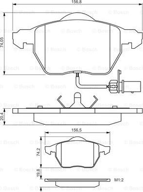 BOSCH 0 986 495 241 - Kit de plaquettes de frein, frein à disque cwaw.fr