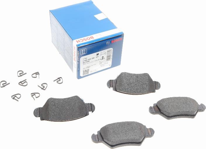 BOSCH 0 986 495 250 - Kit de plaquettes de frein, frein à disque cwaw.fr