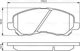 BOSCH 0 986 495 253 - Kit de plaquettes de frein, frein à disque cwaw.fr