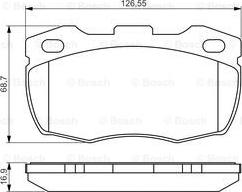 BOSCH 0 986 495 269 - Kit de plaquettes de frein, frein à disque cwaw.fr