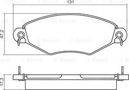 BOSCH 0 986 495 260 - Kit de plaquettes de frein, frein à disque cwaw.fr