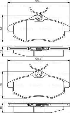 BOSCH 0 986 495 268 - Kit de plaquettes de frein, frein à disque cwaw.fr