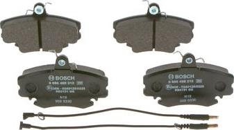 BOSCH 0 986 495 212 - Kit de plaquettes de frein, frein à disque cwaw.fr