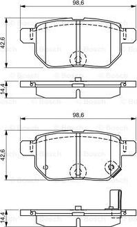 BOSCH 0 986 495 286 - Kit de plaquettes de frein, frein à disque cwaw.fr