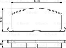 BOSCH 0 986 495 234 - Kit de plaquettes de frein, frein à disque cwaw.fr