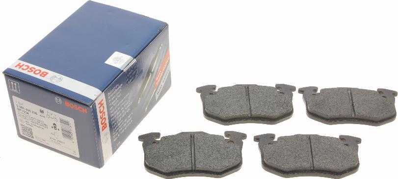 BOSCH 0 986 495 236 - Kit de plaquettes de frein, frein à disque cwaw.fr