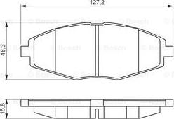 BOSCH 0 986 495 224 - Kit de plaquettes de frein, frein à disque cwaw.fr