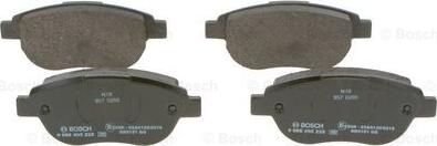 BOSCH 0 986 495 225 - Kit de plaquettes de frein, frein à disque cwaw.fr