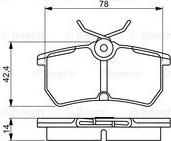 BOSCH 0 986 495 227 - Kit de plaquettes de frein, frein à disque cwaw.fr