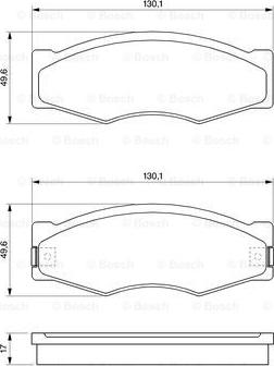 BOSCH 0 986 490 990 - Kit de plaquettes de frein, frein à disque cwaw.fr