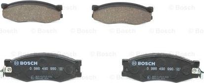 BOSCH 0 986 490 990 - Kit de plaquettes de frein, frein à disque cwaw.fr