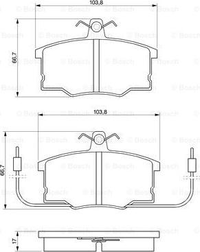 BOSCH 0 986 490 930 - Kit de plaquettes de frein, frein à disque cwaw.fr