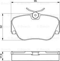 BOSCH 0 986 490 550 - Kit de plaquettes de frein, frein à disque cwaw.fr