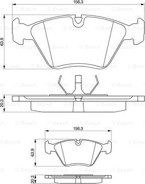 BOSCH 0 986 490 640 - Kit de plaquettes de frein, frein à disque cwaw.fr