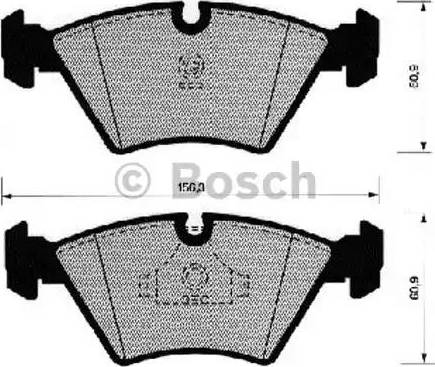 BOSCH 0 986 490 641 - Kit de plaquettes de frein, frein à disque cwaw.fr