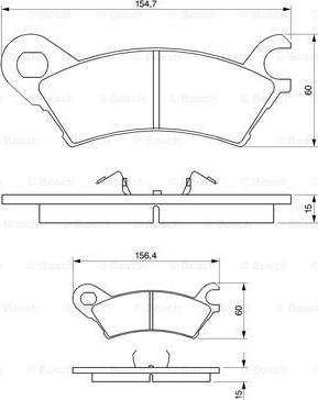 BOSCH 0 986 490 370 - Kit de plaquettes de frein, frein à disque cwaw.fr