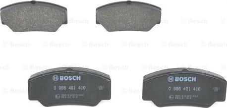 BOSCH 0 986 491 410 - Kit de plaquettes de frein, frein à disque cwaw.fr