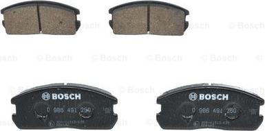 BOSCH 0 986 491 260 - Kit de plaquettes de frein, frein à disque cwaw.fr