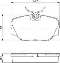 BOSCH 0 986 491 730 - Kit de plaquettes de frein, frein à disque cwaw.fr