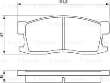 BOSCH 0 986 493 670 - Kit de plaquettes de frein, frein à disque cwaw.fr