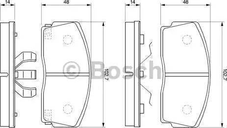 Valeo 551732 - Kit de plaquettes de frein, frein à disque cwaw.fr