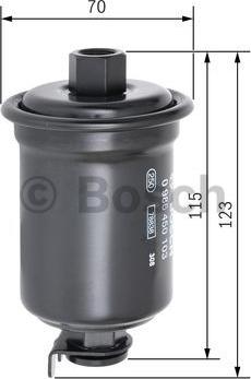 BOSCH 0 986 450 103 - Filtre à carburant cwaw.fr