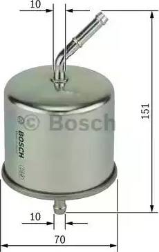 BOSCH 0 986 450 222 - Filtre à carburant cwaw.fr