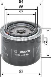 BOSCH 0 986 452 035 - Filtre à huile cwaw.fr