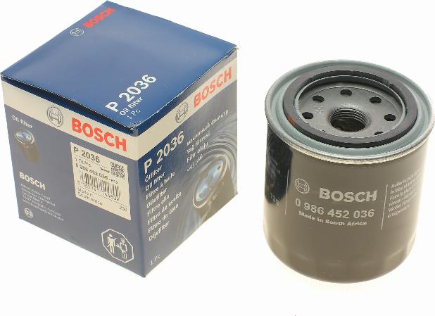 BOSCH 0 986 452 036 - Filtre à huile cwaw.fr