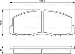 BOSCH 0 986 469 550 - Kit de plaquettes de frein, frein à disque cwaw.fr