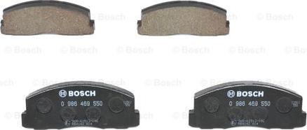 BOSCH 0 986 469 550 - Kit de plaquettes de frein, frein à disque cwaw.fr