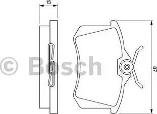 BOSCH 0 986 469 610 - Kit de plaquettes de frein, frein à disque cwaw.fr