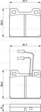 BOSCH 0 986 469 111 - Kit de plaquettes de frein, frein à disque cwaw.fr