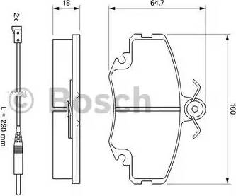 BOSCH 0 986 469 371 - Kit de plaquettes de frein, frein à disque cwaw.fr