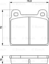 BOSCH 0 986 464 681 - Kit de plaquettes de frein, frein à disque cwaw.fr